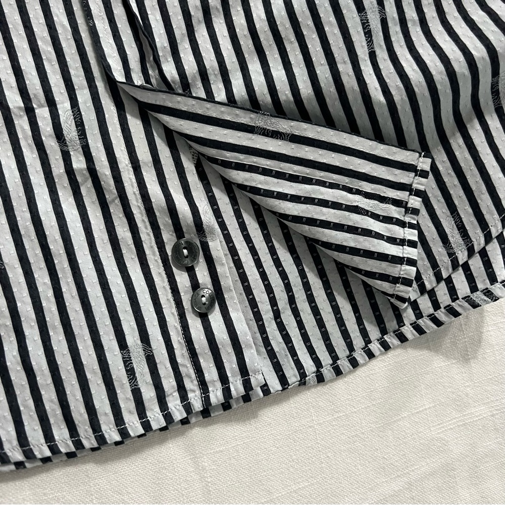 Versace Collection Trend Men’s Stripe‎ Dress Shirt - Picture 8 of 12